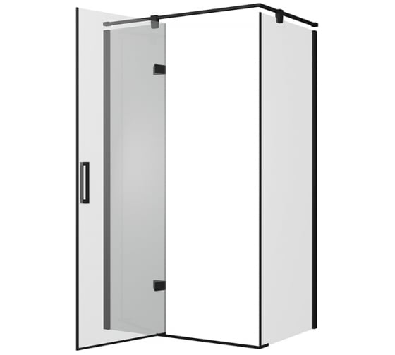 Душевое ограждение Bravat BLACKLINE L-open 800х1200х1950 мм BS120.3112AB
