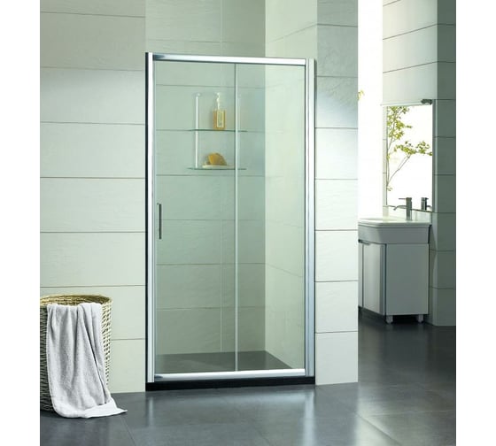 Душевая дверь в нишу Bravat Drop одна раздвижная дверь, 1200x2000 BD120.4100A