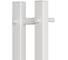 Полотенцесушитель электрический Reflexion home REFLEXION Гоби 1100x80 с крючками, белый матовый RXT031108WH 4