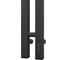Полотенцесушитель электрический Reflexion home REFLEXION Гоби 1100x80 с крючками, графит металлик RXT031108GF 2