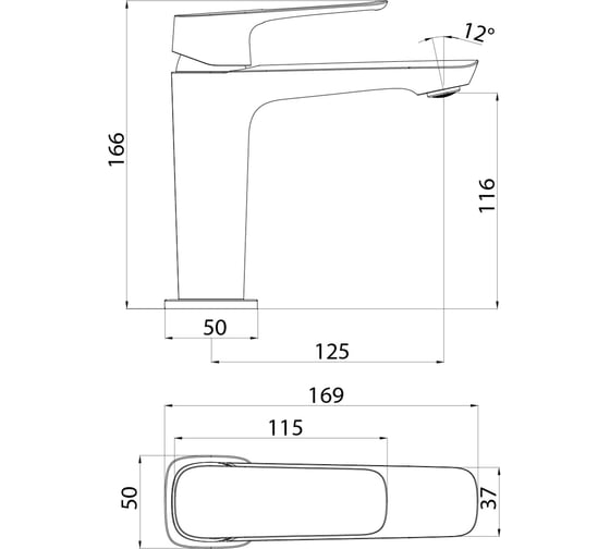 Смеситель для умывальника IDDIS Sign SIGSB00i01