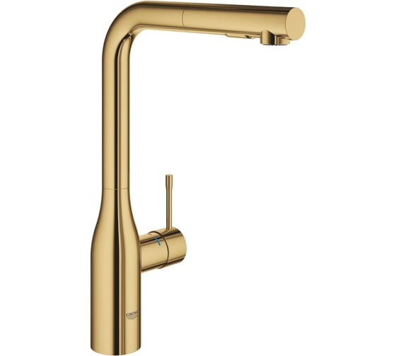 Смеситель для кухни Grohe Essence с вытяжным изливом 2jet, холодный рассвет глянец () 30504GL0