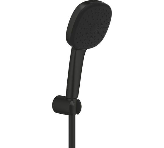 Душевой набор Grohe Tempesta Cube 110, 3 режима, 1500 мм, 7,4 л/мин, черный матовый () 275882433
