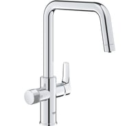Смеситель для кухонной мойки Grohe Blue Pure Eurosmart с функцией фильтрации, без фильтра в комплекте, хром () 30583000