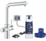 Смеситель для кухонной мойки Grohe Blue Pure Minta с функцией фильтрации, с фильтром в комплекте, хром () 30589000 1
