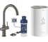Комплект для кухни Grohe Red Duo II с бойлером M-size, смеситель с C-образным изливом, темный графит матовый () 30083AL1 1