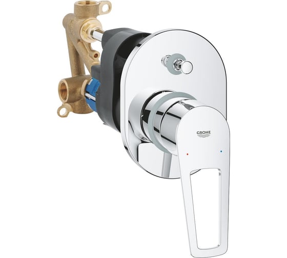 Смеситель для ванны Grohe BauLoop в комплекте с монтажной частью, хром () 29041001