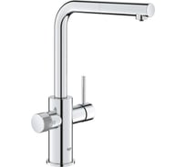 Смеситель для кухонной мойки Grohe Blue Pure Minta c вытяжным изливом, функцией фильтрации, без фильтра в комплекте, хром () 30601000