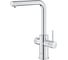 Смеситель для кухонной мойки Grohe Blue Pure Minta c вытяжным изливом, функцией фильтрации, без фильтра в комплекте, хром () 30601000 2