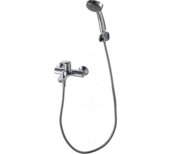 Смеситель для ванны с коротким изливом с аксессуарами Bravat Drop F64898C-B 1