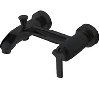 Смеситель для ванны Bravat WATERFALL BLACK короткий излив, черный F673107BM-01