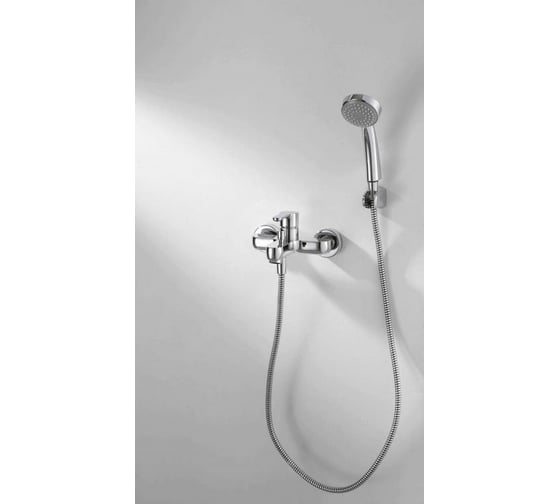 Смеситель для ванны с коротким изливом с аксессуарами Bravat Stream F63783C-B