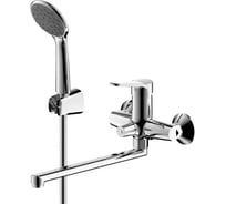 Смеситель для ванны Bravat Emeralda длинный излив F6135147CP-LB-RUS