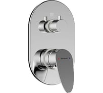 Встраиваемый в стену смеситель Bravat Drop 2-функции P69190C-2-RUS