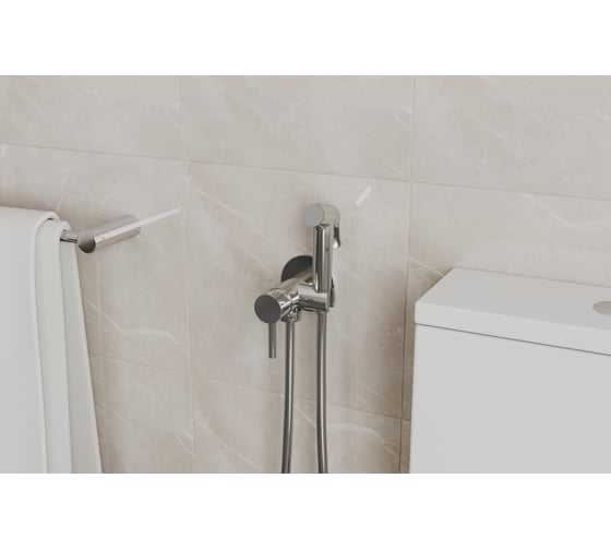 Смеситель с гигиеническим душем Bravat хром D9151CP-ENG