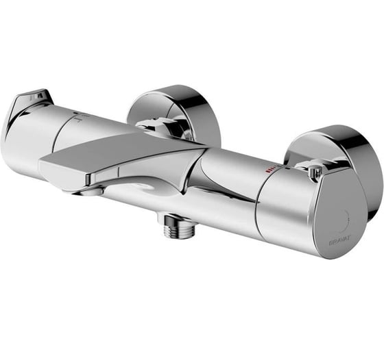 Смеситель с термостатом для ванны Bravat Nizza короткий излив F6353387CP-01-RUS 1