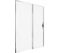 Дверь душевая ALLEN BRAU PRIORITY, 8 мм, 1600 мм, стекло Optiwhite, Easyclean, графит браш, 00375516 3