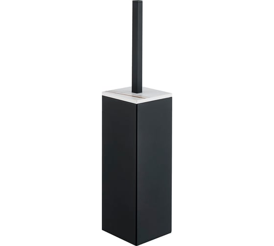 Ерш IDDIS On-X матовое стекло, вставка из белого камня, латунь, черный матовый ONXBL00i47 1
