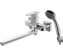 Смеситель для ванны с длинным изливом, с аксессуарами Bravat Riffle F672106C-LB