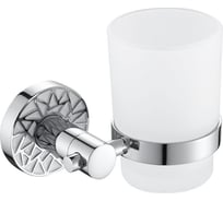 Стакан стеклянный GFmark с креплением к стене с БЕЛОЙ МОЗАИКОЙ 3206