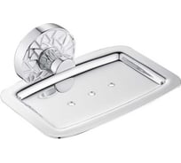 Мыльница металлическая GFmark на основании с БЕЛОЙ МОЗАИКОЙ 3202