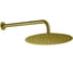 Верхний душ ALLEN BRAU 5.31017-GB PRIORITY Slim,нерж. сталь #304, ф250мм. держатель 380мм, браш.золото 00367018 1