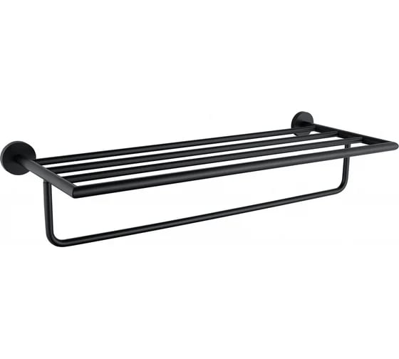 Полка для полотенец ALLEN BRAU 6.31014-MG PRIORITY 594мм, вылет 220мм,графит браш 00379742
