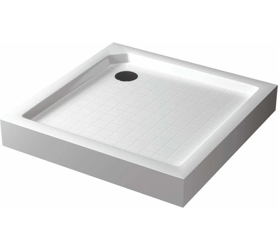 Поддон душевой RGW SMC-C-099W, 90×90×14 см, белый, квадратный, отверстие 90 мм, 7 ножек + сифон 12350199-0101