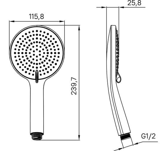 Лейка для душа IDDIS Optima Home белая матовая OPH3F0Wi18