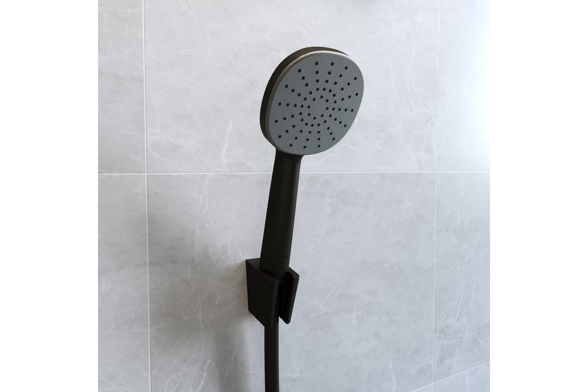 Лейка для душа IDDIS Optima Home черная матовая OPH1FB9i18 - выгодная ...