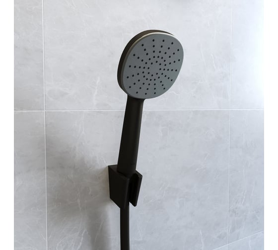 Лейка для душа IDDIS Optima Home черная матовая OPH1FB9i18