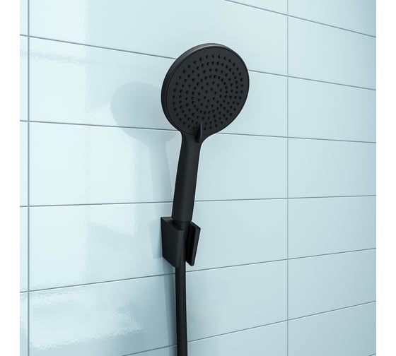 Лейка для душа IDDIS Optima Home черная матовая OPH3F0Bi18