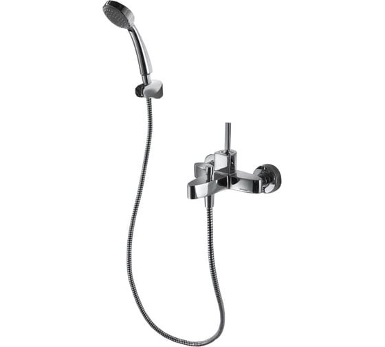 Смеситель для ванны с коротким изливом с аксессуарами Bravat Spring F679113C-B