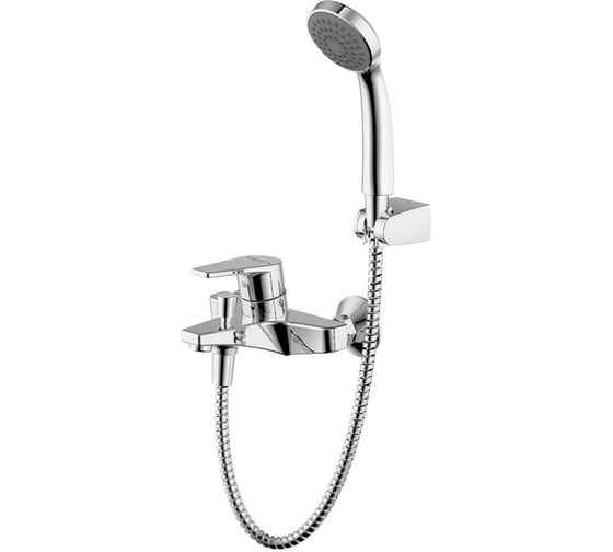 Смеситель для ванны с коротким изливом с аксессуарами Bravat Line F65299C-B-RUS