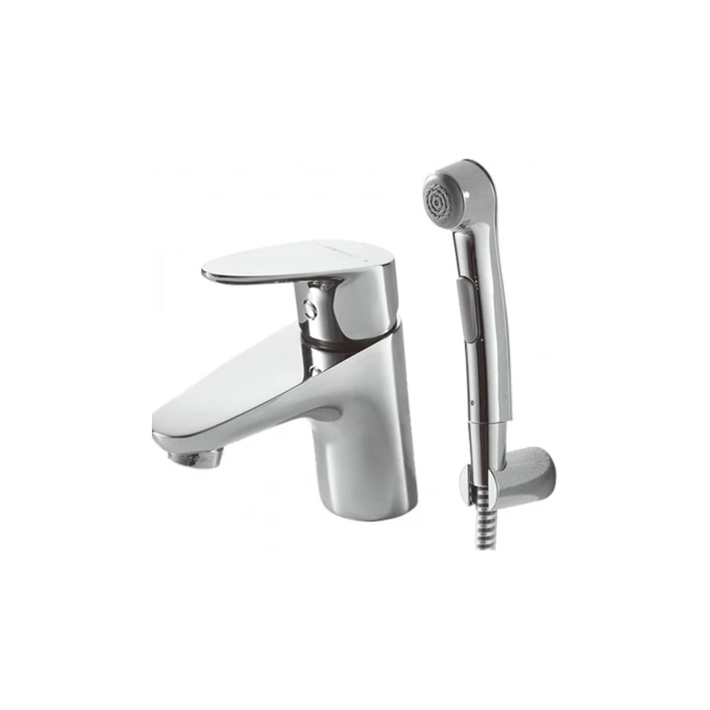 Смеситель для умывальника Bravat Drop с гигиеническим душем F14898C-2 ...