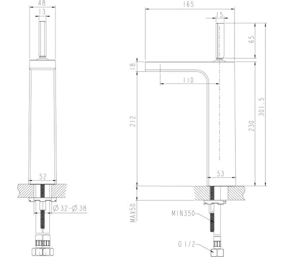 Смеситель для кухни/раковины Bravat Spring F179113C-A
