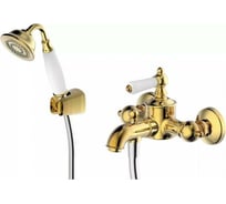 Смеситель для ванны с коротким изливом с аксессуарами Bravat Art F675109G-B