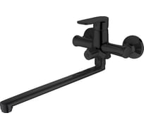 Смеситель для ванны Bravat OPAL BLACK длинный излив, черный F6125183BM-02L-RUS