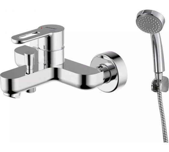 Смеситель для ванны с коротким изливом с аксессуарами Bravat Stream-D F637163C-B