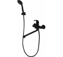 Смеситель для ванны длинный излив, черный Bravat Fit Black F6135188BM-LB-RUS