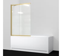 Стеклянная шторка на ванну с фиксатором WasserKraft Шунтер (Schunter) 82S02-80WSF 82S02-80WS Fixed