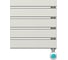Полотенцесушитель электрический Primoclima PANEL 1600х500 16 трубок 800W, Никель матовый, шт. PC PANEL 800 BN 5