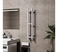 Полотенцесушитель электрический Bauedge BAU Дзен 10х80, 2 коллектора, белый матовый RW0003