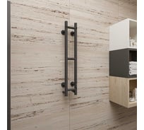 Полотенцесушитель электрический Bauedge BAU Дзен 10х80, 2 коллектора, графит RW0002