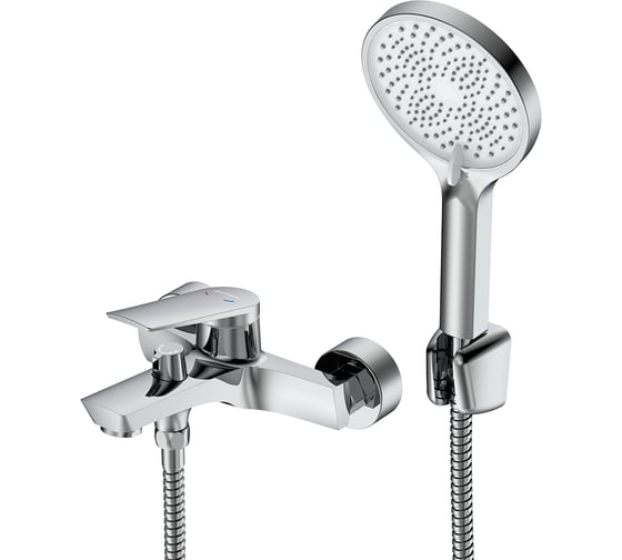 Смеситель одноручный для ванны DECOROOM с коротким изливом, хром DR24036