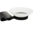 Мыльница стеклянная с креплением к стене Санакс серия ТИТАН, чёрного цвета 76004 1