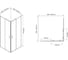 Душевое ограждение Azario Вена- SQP-100х100х195, прозрачное стекло 6 мм, профиль хром AZ-R36-100-CH-CL 00104806 3