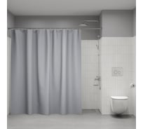 Штора ванной IDDIS 200x240 см, PE, серый, P10PE24i11