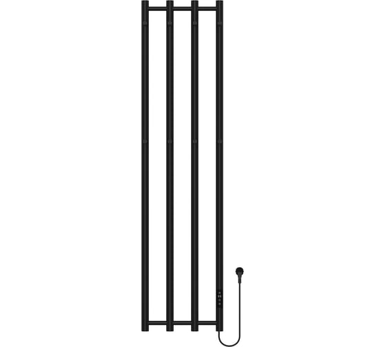 Полотенцесушитель электрический Primoclima TUBUS 1450х347, 4 трубки 250W, Черный, шт. PC TUBUS 250 B