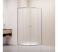 Душевой уголок RGW 90x90x185 CL-54-S NEW Полукруг/Сатин/Матовое/5 мм 38095499-211